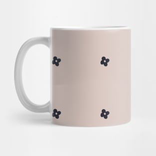 Mountain Ash Collection - Black Vintage Small Flowers Pattern Mug